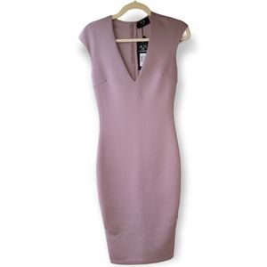 AX Paris Dress V-Neck Muave 8 (US 2/4) NWT